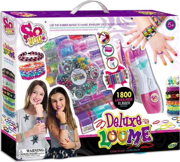 Tasia zaplétač na výrobu náramků z gumiček bez latexu – 1800 ks