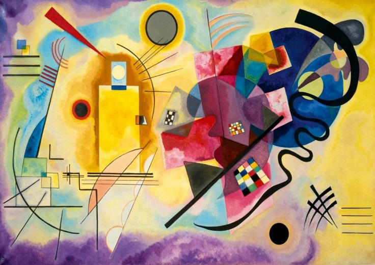 Puzzle Žlutá, červená, modrá 1000 dílků