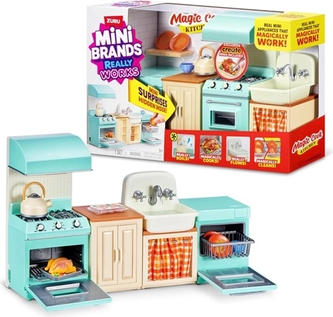 ZURU Mini Brands Magic Cook Kitchen interaktivní mini kuchyňka