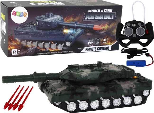 Zelený RC tank
