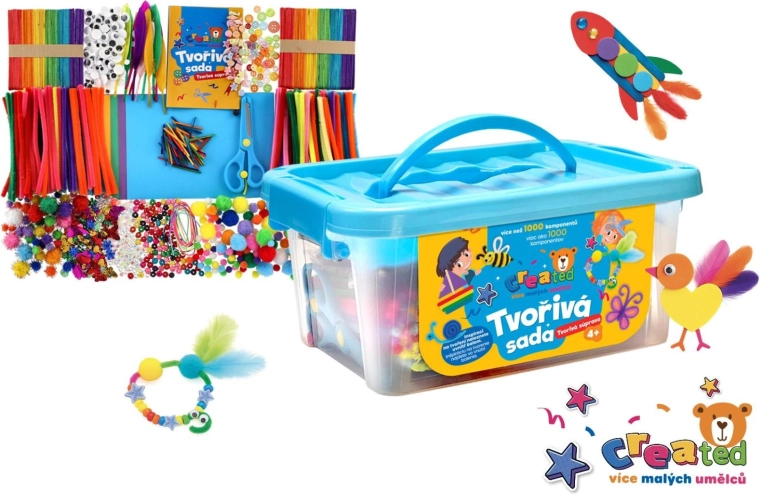 Created velký kreativní box s více než 1000 dílky