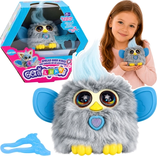 Interaktivní stvoření Genie Pets se světly a zvuky, šedé