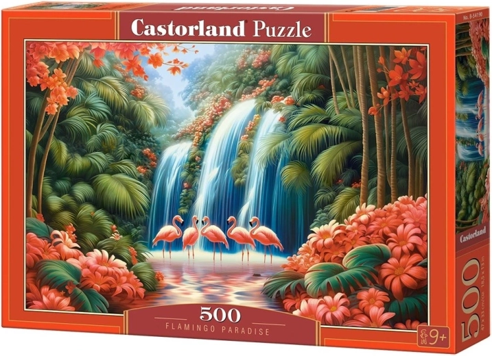 Castorland puzzle exotický svět plameňáků 500 dílků