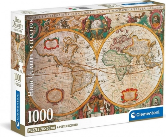 Puzzle 1000 dílků stará mapa