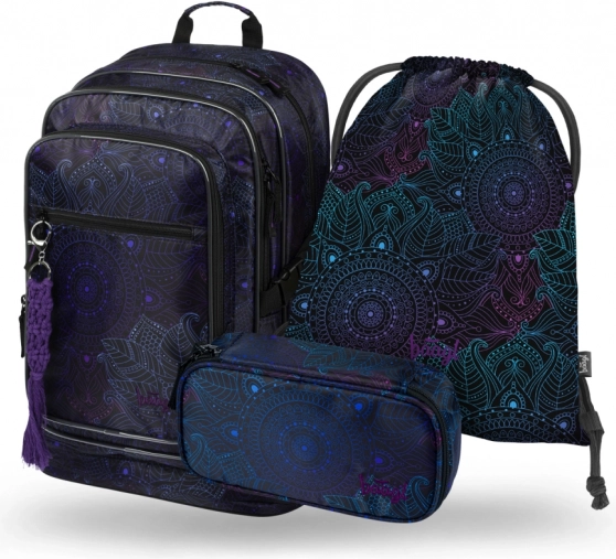 Set školní potřeby Cubic Zen: Batoh, Penál a Sáček