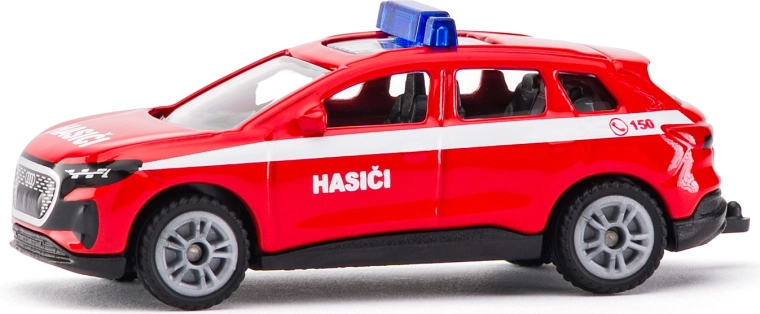 Siku hasičské velitelské vozidlo Audi Q4 e-tron – česká verze