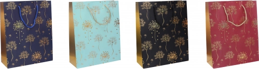 Dárková taška s 18 × 23 × 10 cm, celoroční, 4 barvy