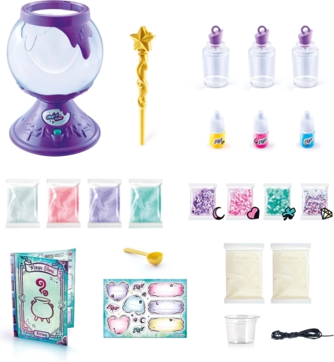 Zlatá hůlka a lahvičky na krk