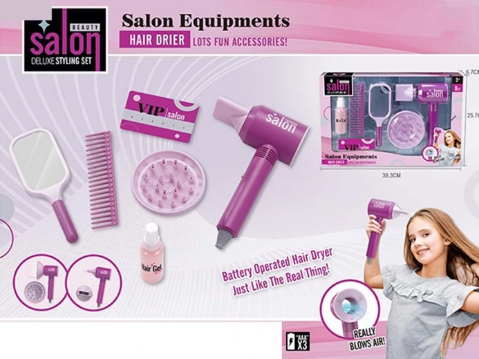 Dětská sada s fénem na baterie