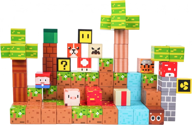 Kreativní pixelový vzhled a pestré barvy