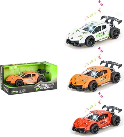 Sportovní auto se zvukem a světlem - 1 kus