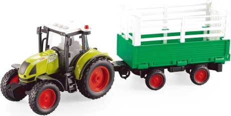 Traktor s přívěsem na baterie