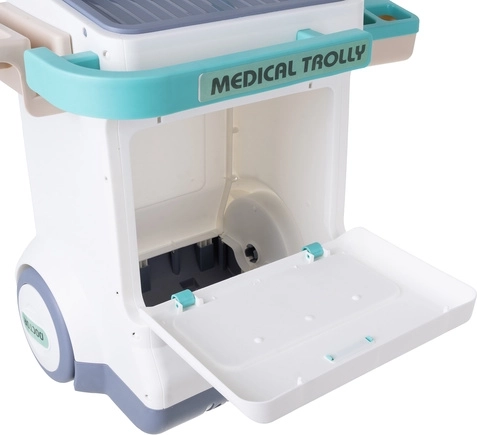 Pojízdný dvouúrovňový vozík s úložným prostorem