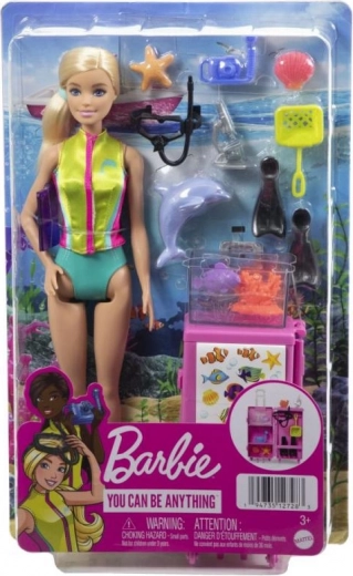 Barbie mořská bioložka – herní set s mobilním laboratoří