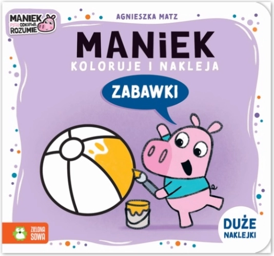 Maniek koloruje i nalepuje – omalovánky se samolepkami