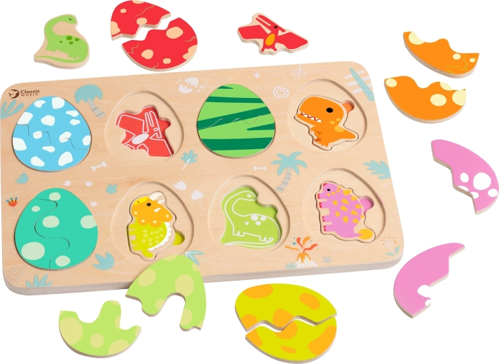 Třívrstvé skládání s dinosaury