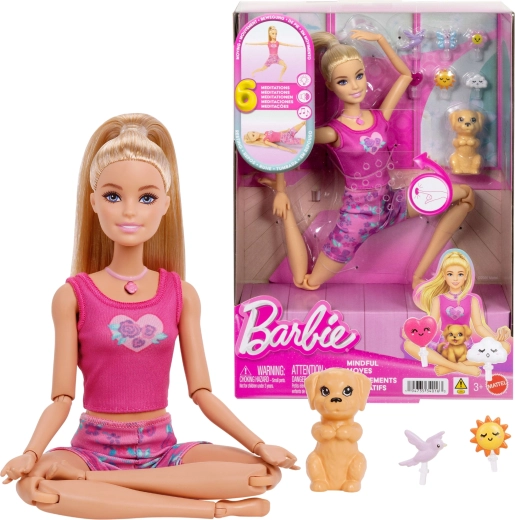 Barbie meditace pohyb a relaxační panenka se světlem a zvukem Mindful Moves