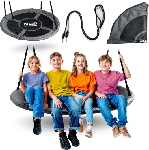 Houpací kruh bocianí hnízdo NEO-SPORT Swingo 120 cm