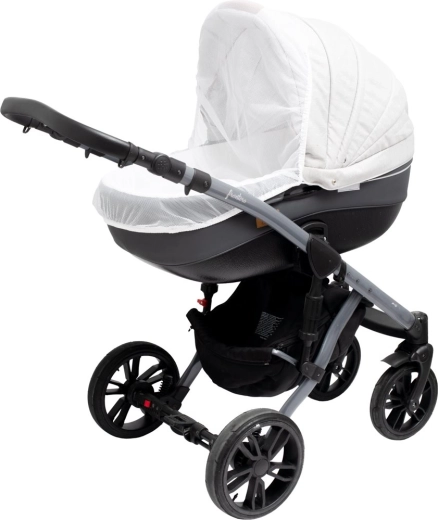 Moskytiéra na kočárek New Baby Basic bílá