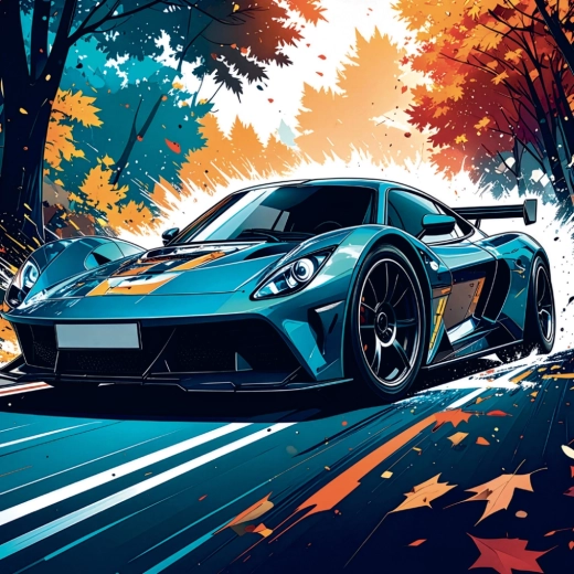 Dynamické ilustrace sportovních aut