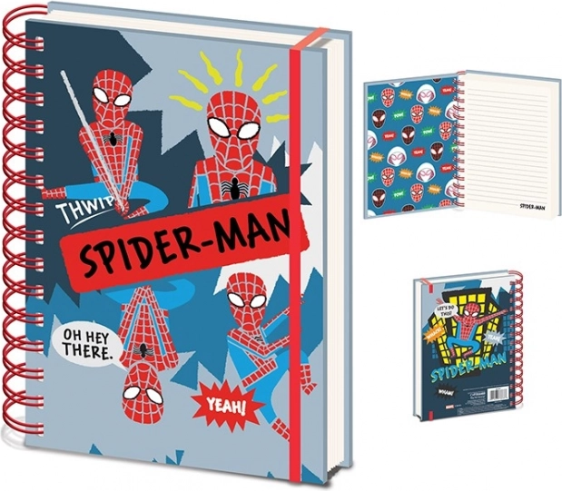 Blok A5 s kroužkovou vazbou Spiderman Sketch