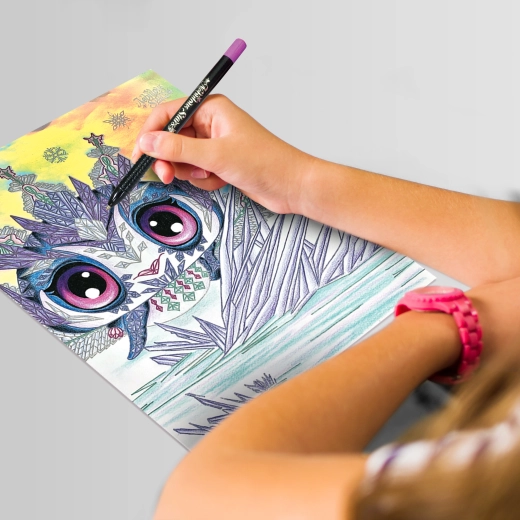 Detailní ilustrace, které baví vybarvovat