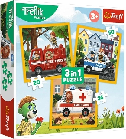 Dětské puzzle 3 v 1 Veselé úsměvy