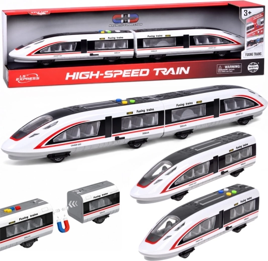 Magnetický vysokorychlostní vláček 57 cm se světlem a zvukem
