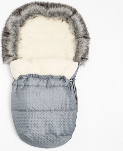 Zimní fusak s vlnou New Baby Lux Wool, grafitový