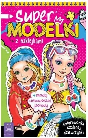 Supermodelky – módní omalovánky s třpytivými samolepkami
