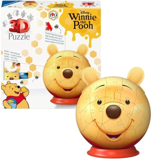 Puzzle koule s oušky Medvídek Pú