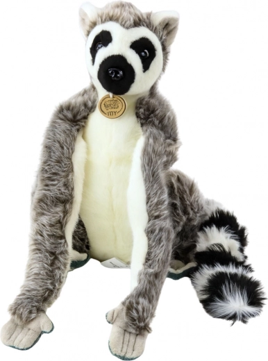 Plyšový lemur s dlouhými packami na suchý zip 27 cm