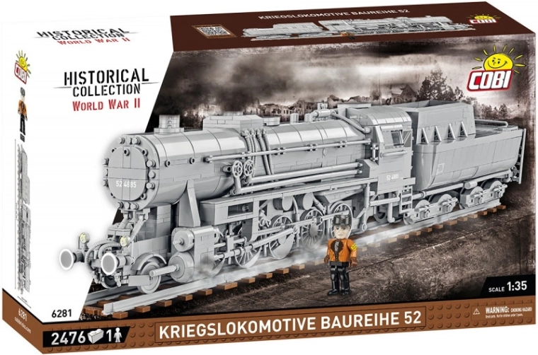 Stavebnice parní lokomotivy KriegsLokomotive Baureihe 52 1:35 od COBI