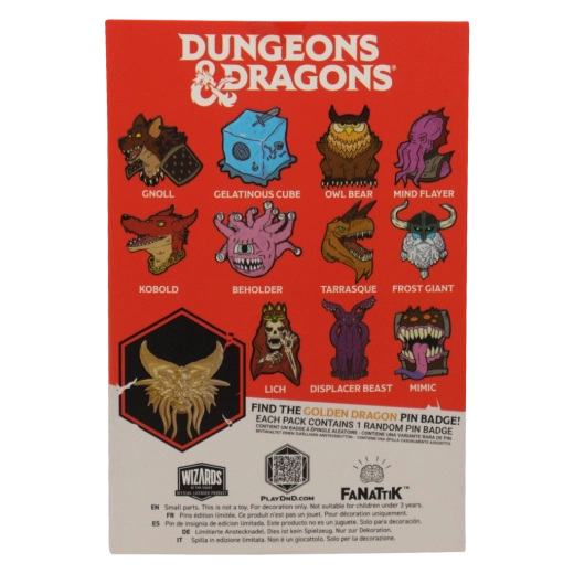 Náhodný sběratelský pin s ikonickými monstry