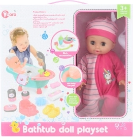 miminko s vaničkou a doplňky 28 cm se zvukem