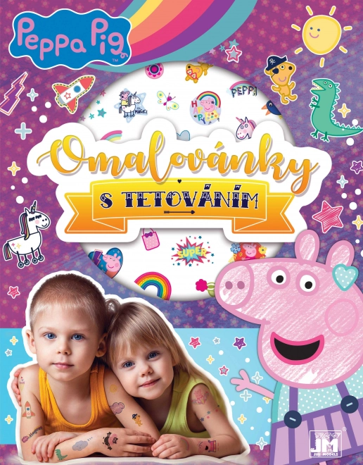 Omalovánka a tetování Prasátko Peppa