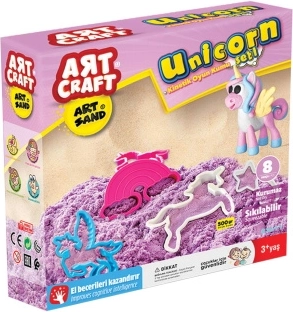 Art craft kinetický písek jednorožci 500 g - 1 kus