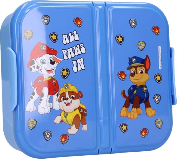 Svačinový box Tlapková patrola eat yum repeat, 3 přihrádky - 1 kus