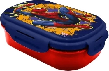 Svačinový box Spider-Man se lžícovidličkou 21 × 14 × 6 cm
