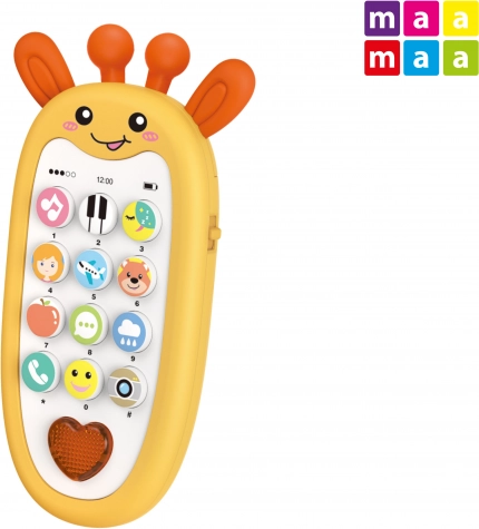 Dětský telefon žirafa s efekty 13,5 cm