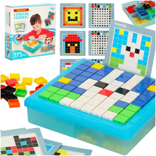 Kreativní logická mozaika – puzzle pro děti, 175 dílků