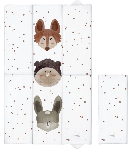 Ceba Baby cestovní přebalovací podložka Basic cute animals 80 × 50 cm