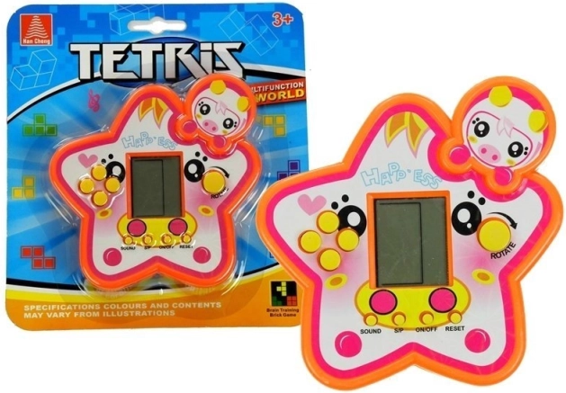 Elektronická hra Tetris hvězda červená