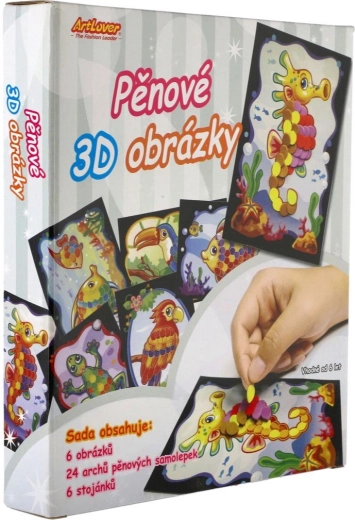 3D pěnové obrázky se samolepkami - 6 ks