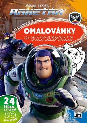 Jiri Models omalovánky A4 se samolepkami Rakeťák - 1 kus