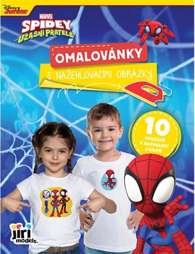 Omalovánka s nažehlovacími obrázky Spidey