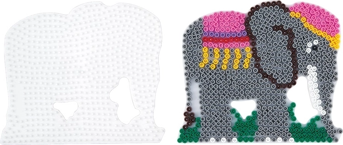 Hama midi podložka na zažehlovací korálky slon