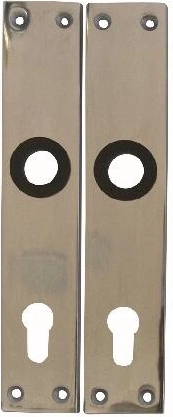 Štít dveřní 72 s vložkou K 489, hliník, 1 pár