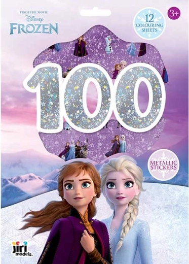Disney Ledové království – sada metalických samolepek a omalovánek (100+ ks)