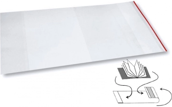 Univerzální obal na knihy a sešity s lepicím pruhem